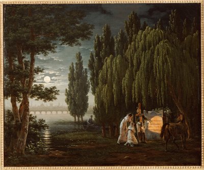 Ved oberst Monginots grav af Emile Jean Horace Vernet