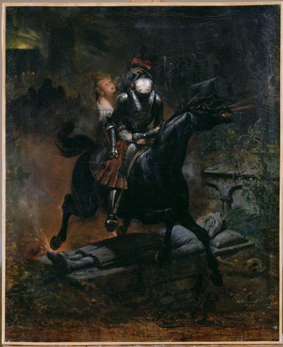 Ballade af Leonore, 1839 af Emile Jean Horace Vernet