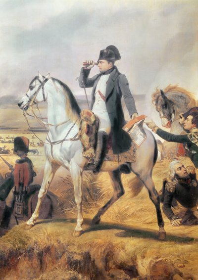 Detalje af Napoleon fra slaget ved Wagram, 6. juli 1809, 1836 af Emile Jean Horace Vernet