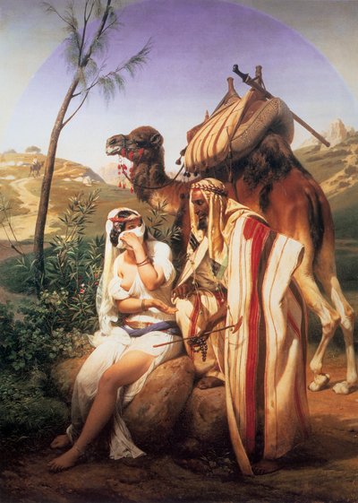 Juda og Tamar, 1840. af Emile Jean Horace Vernet