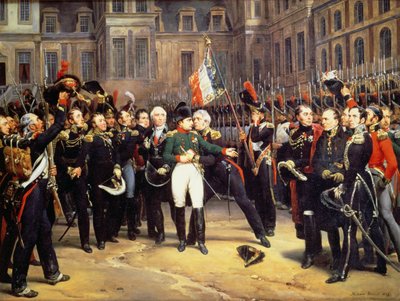 Afsked til Fontainebleau, 20. april 1814 af Emile Jean Horace Vernet