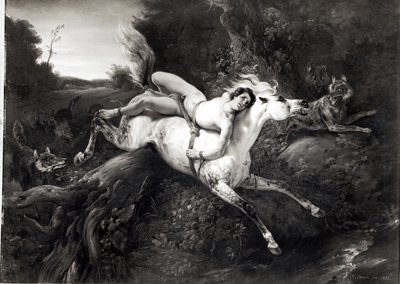 Mazeppa, 1826 af Emile Jean Horace Vernet