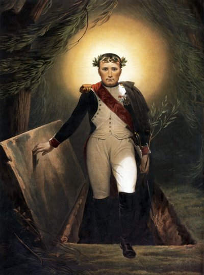Napoleon forlader sin grav, ca. 1860 af Emile Jean Horace Vernet