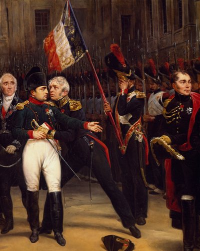 Napoleons farvel til den kejserlige garde, 20. april af Emile Jean Horace Vernet
