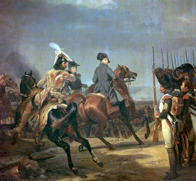 Maleri af Napoleon ved slaget ved Jena, 1800-tallet. af Emile Jean Horace Vernet
