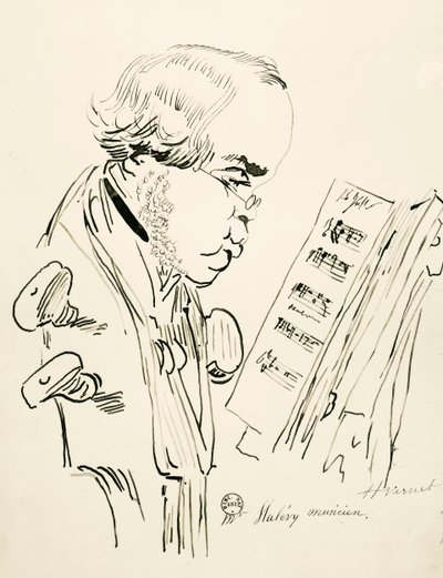 Portræt af Jacques Fromental Elie Levy, kendt som Halevy (Paris af Emile Jean Horace Vernet