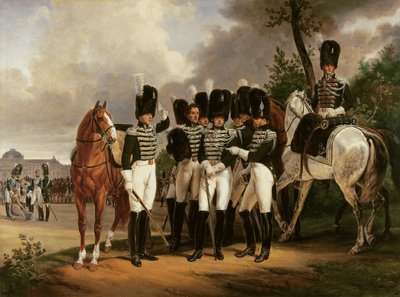 Portræt af General Marquis de Talhout-Roy, 1818-19 af Emile Jean Horace Vernet
