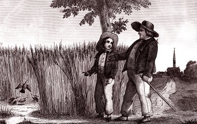 Lærken og udlejeren, Fabel af La Fontaine af Emile Joseph Alexandre Gouget