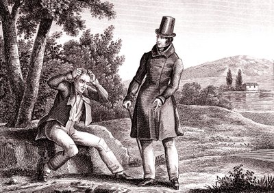 Gnærren mister sin skat, Fable af La Fontaine af Emile Joseph Alexandre Gouget