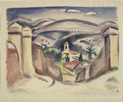 Indgangen til Cassis, også kaldet Kirketårnet i Cassis af Emile Othon Friesz