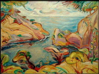 Calanque du Mugel i La Ciotat af Emile Othon Friesz