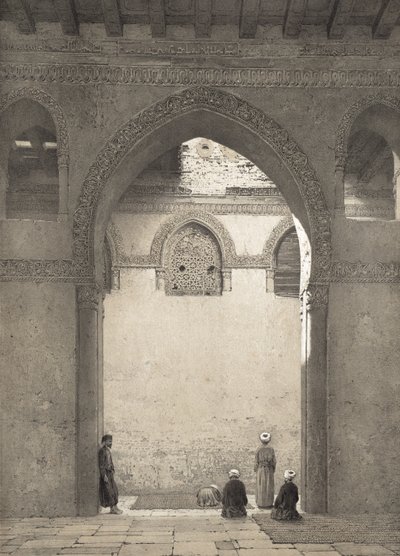 Moskeen DAhmed-Ibn-Toulon, indgraveret af Philippe Benoist (1813-1905) 1877 af Emile Prisse dAvennes