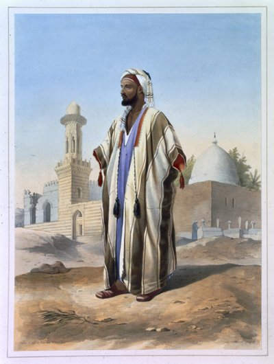 Fellah Dressed in the Haba, illustration fra 