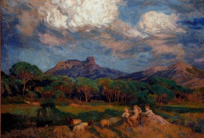 Les Dryades af Marie Auguste Emile Rene Menard