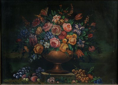 Vase med blomster af Emilie Preyer