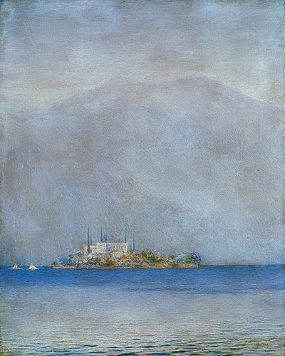 San Giulio Island af Emilio Longoni
