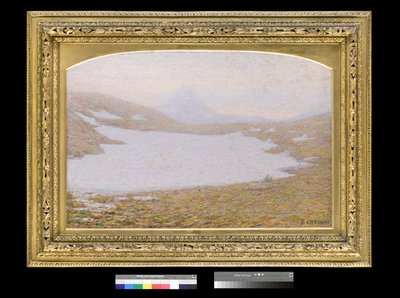 Forår i bjergene, 1912 (med ramme) af Emilio Longoni