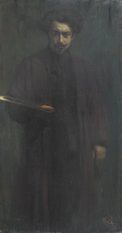 Selvportræt, Emilio Rizzi (olie på lærred) af Emilio Rizzi