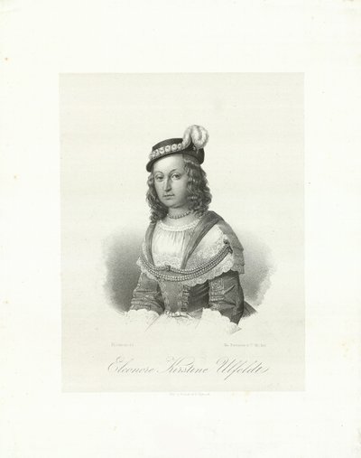 Leonora Christina, grevinde Ulfeldt 1621-1698, 1847. af Emilius Ditlev Baerentzen