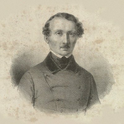 Portræt af komponisten Hans Christian Lumbye 1810-1874, 1846. af Emilius Ditlev Baerentzen