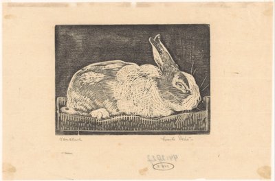 Kanin af Emilius Wilhelmus Dehé (signed by artist)