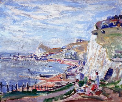 Dover Cliffs (olie om bord) af Emily Beatrice Bland