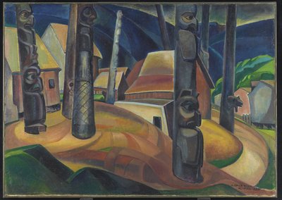 Kispiax landsby af Emily Carr
