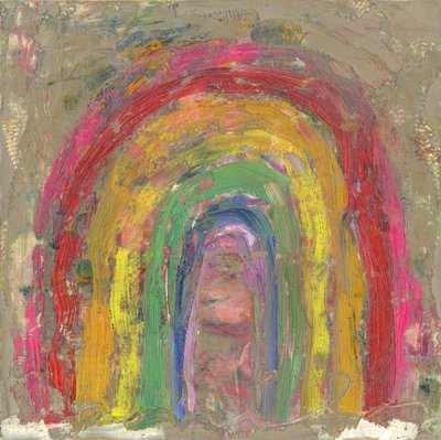 Rainbow, 2021 (olie på lærred) af Emily Fox King