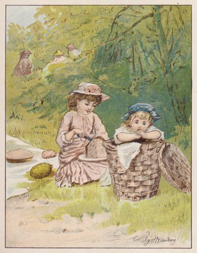 The Picnic (farve litho) af Emily Harding