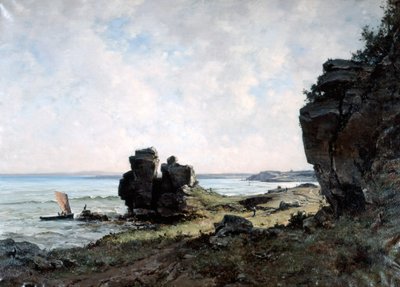 En smuk morgen ved Bretagnes kyst, 1882 af Emmanuel Lansyer
