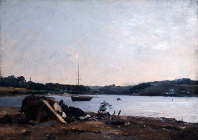 Flodens munding, 1868. af Emmanuel Lansyer