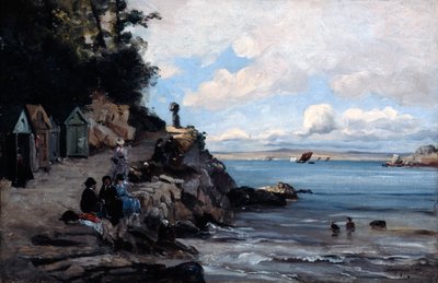 Lørdag på Womans Bathing Beach, 1876. af Emmanuel Lansyer