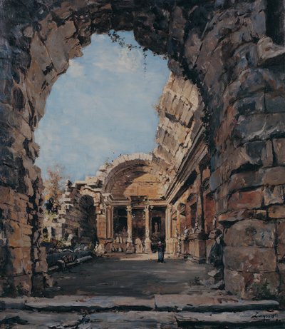 Dianas tempel, Nîmes af Emmanuel Lansyer