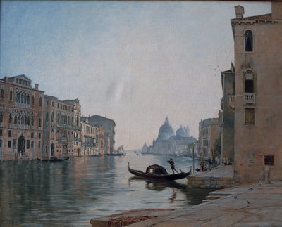 Venedig, Canal Grande, september 1892 (olie på lærred) af Emmanuel Lansyer