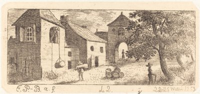 Gårdsgården af Emmanuel Phélippes Beaulieu