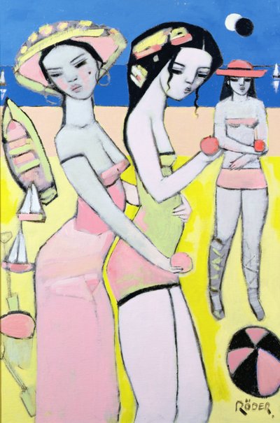 Partial Eclipse, 2007 (olie på lærredstavle) af Endre Roder