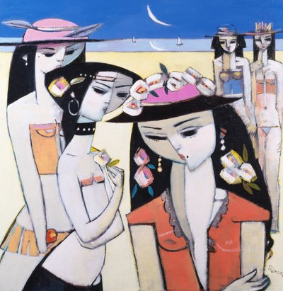 Us Three and Two Others, 2008 (olie på lærred) af Endre Roder