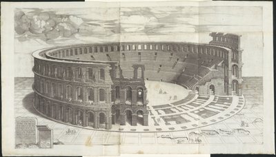 Arena af Verona Mirror of Roman Magnificence (serietitel) af Enea Vico