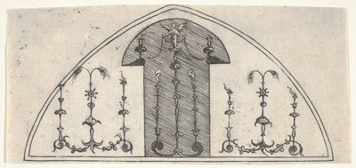 Lancetformet panel af grotesk dekoration, 1541. af Enea Vico