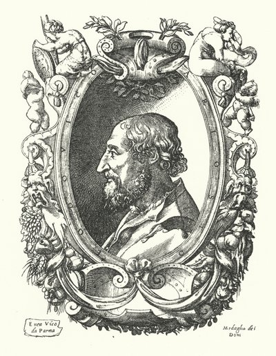 Ludovico Ariosto, italiensk renæssancedigter af Enea Vico