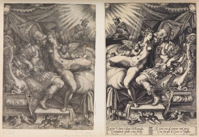 Mars og Venus, 1543. af Enea Vico