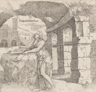 Penitence Penitence, ca. 1545-50. af Enea Vico
