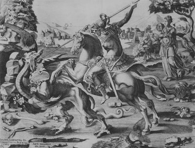 St. George dræber dragen, 1542. af Enea Vico