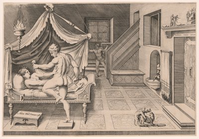 Tarquin og Lucretia af Enea Vico