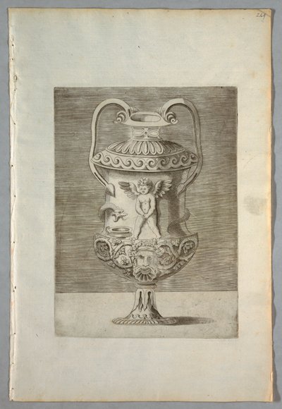 Vase (plade 9 i en serie) af Enea Vico
