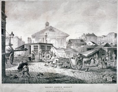 Covent Garden Market, Westminster, London, 1815 af Engelmann and Company