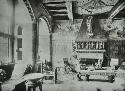 9 Melbury Road: tegnestue, 1890 af English Photographer