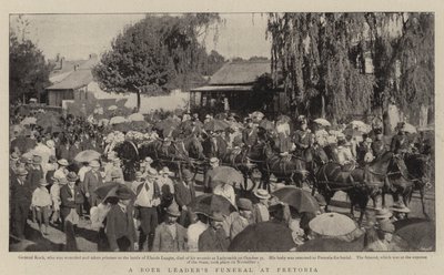 En Boer Leaders-begravelse i Pretoria af English Photographer