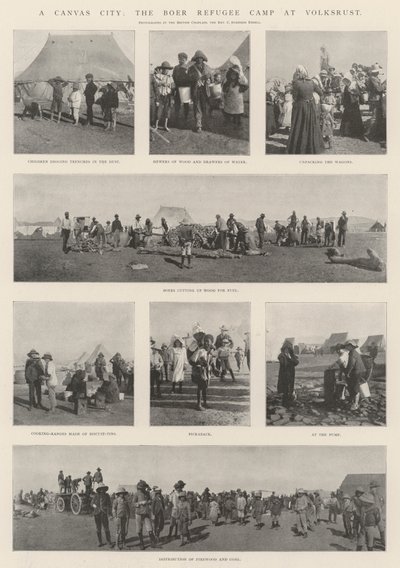 A Canvas City, Boer-flygtningelejren ved Volksrust af English Photographer