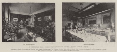 En Coronation Club, Central Rendezvous for Colonial Troops nu i London af English Photographer